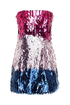 Stefani Sequin Strapless Mini Dress